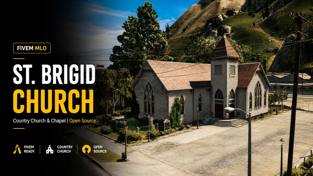 St. Brigid Church MLO FiveM | Country Church & Chapel | Open Source